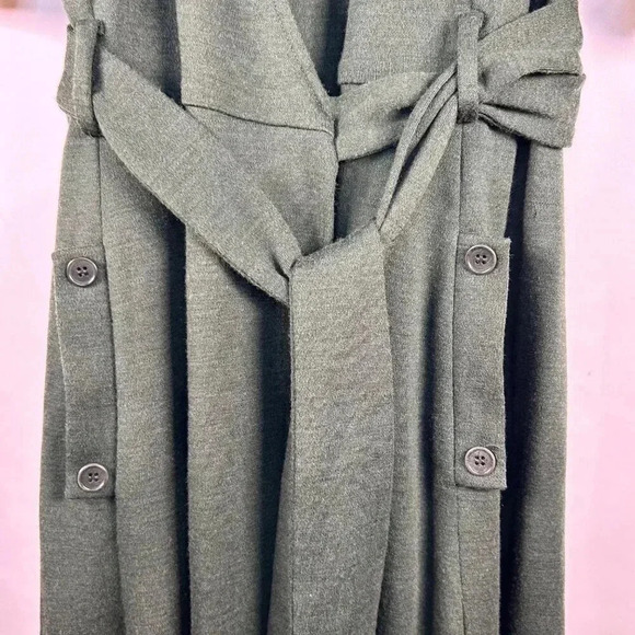 BCBGMAXAZRIA Size XS Wool Nylon Wrap Dress Stretch Green - Picture 5 of 11